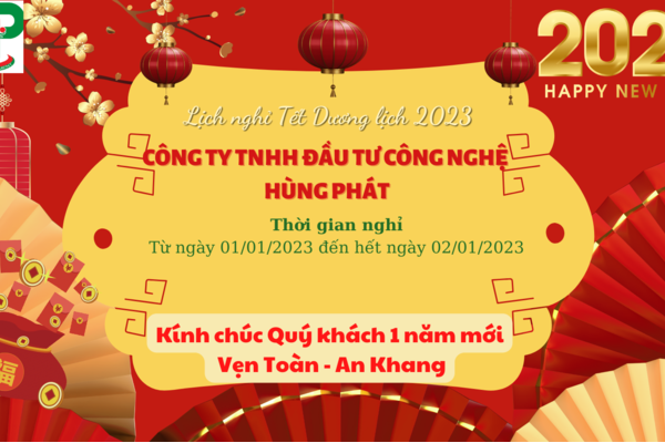 Thông Báo Lịch Nghỉ Lễ Tết Dương Lịch 2023